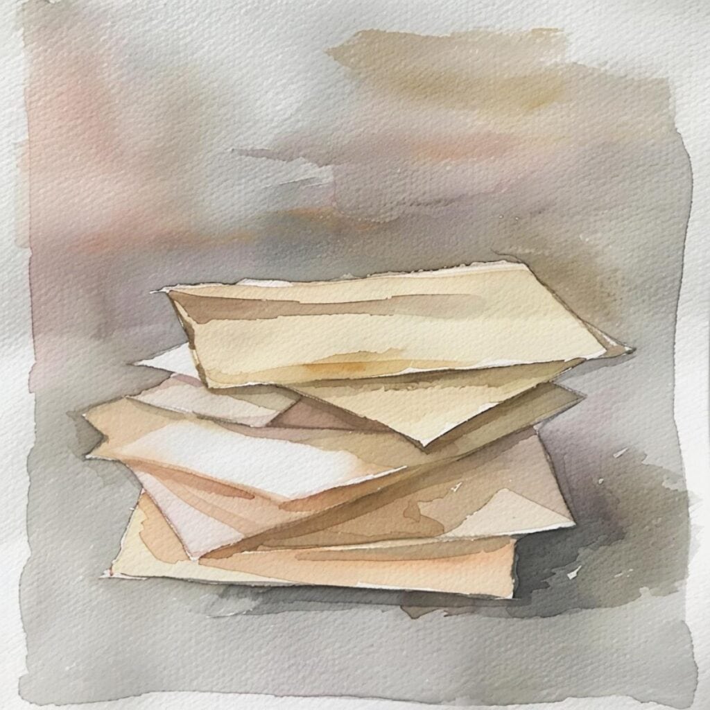 Stack of unopened mail