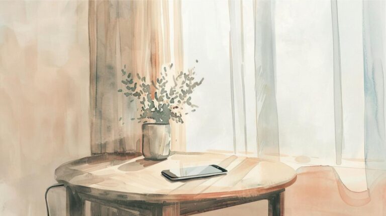 Sitting with hands in lap