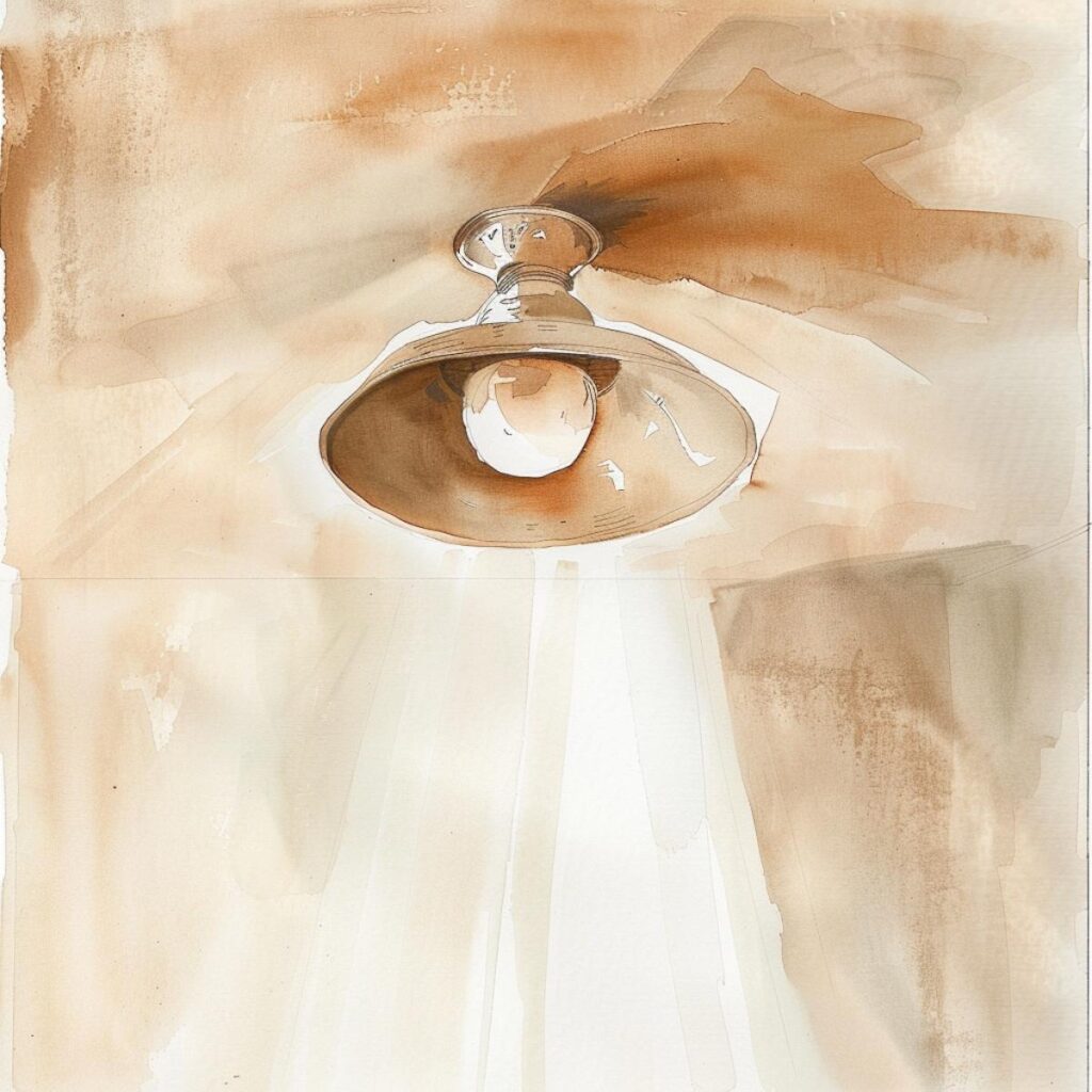 A ceiling light