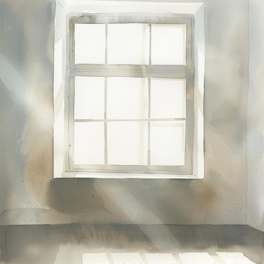 Light shining through a window